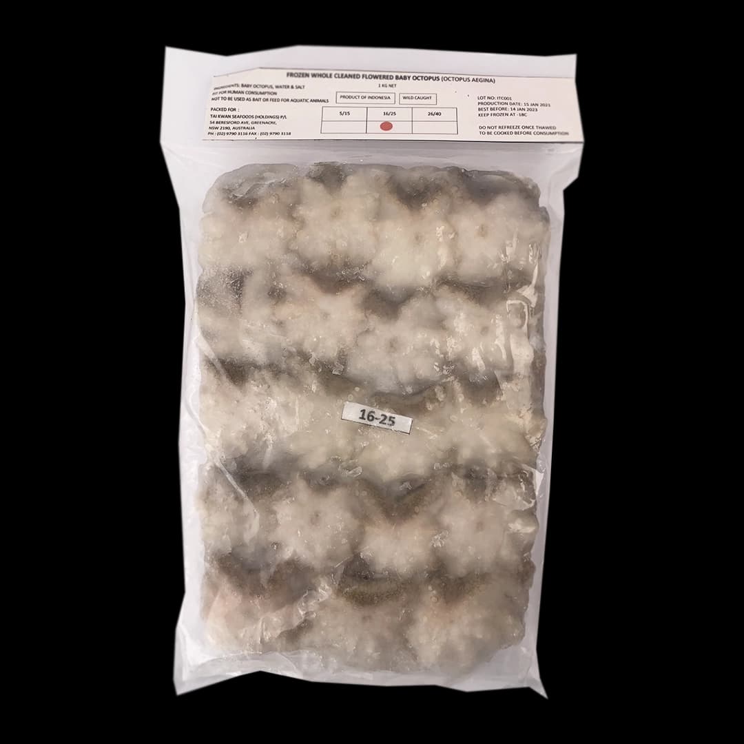 Frozen Baby Octopus 16/25 1kg