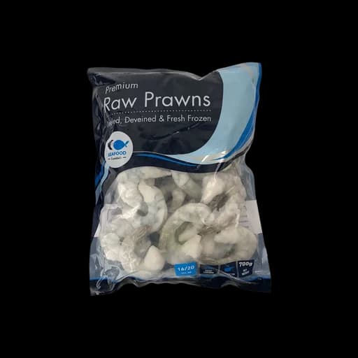 Frozen PTO Raw Prawn Cutlet Tail On 16/20 700g