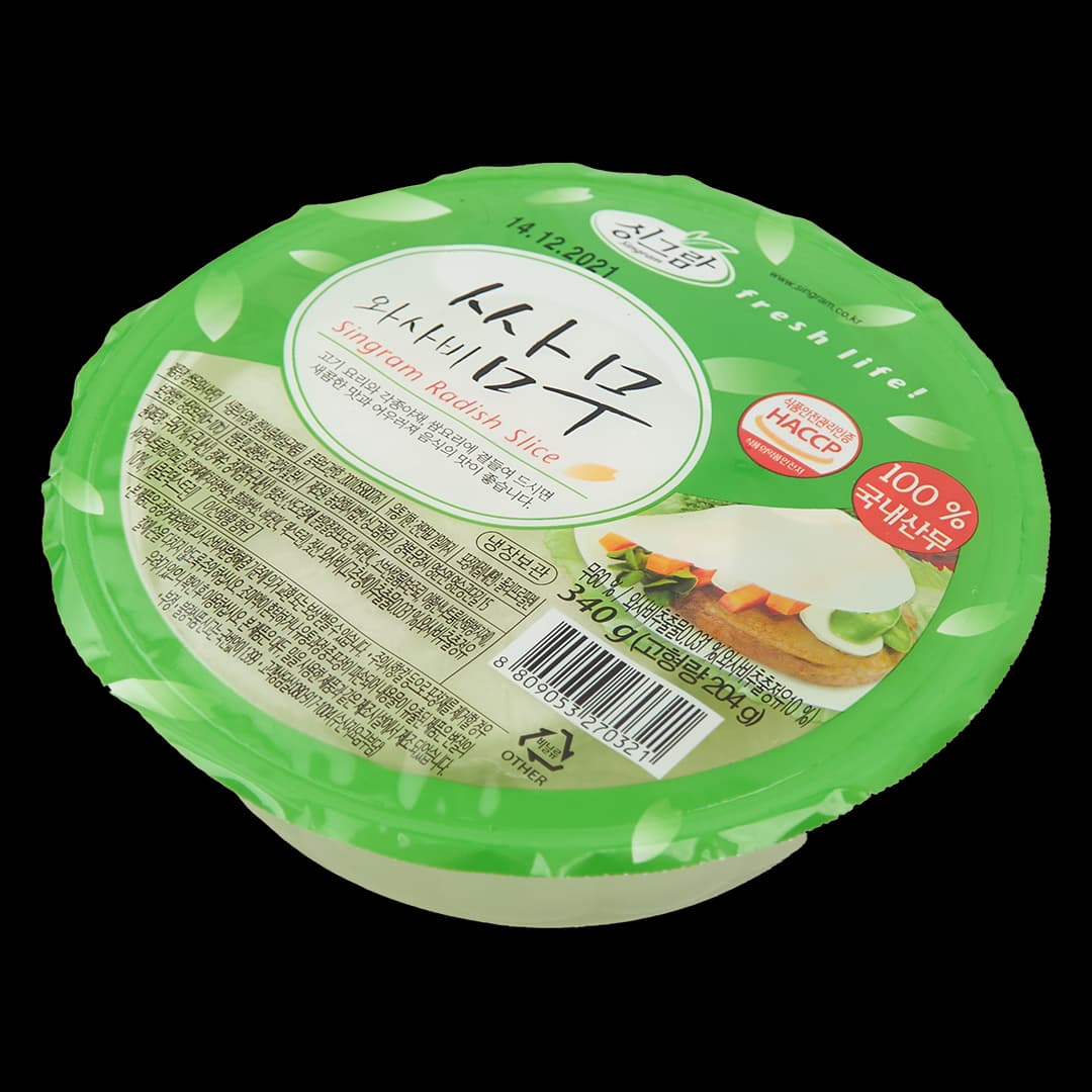 Thin Sliced Pickled Radish Wasabi Flavour 340g