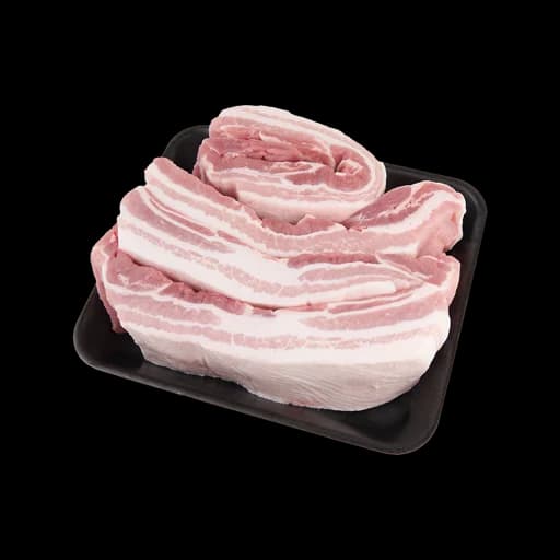 Fresh Pork Belly Plate 600g/2pcs